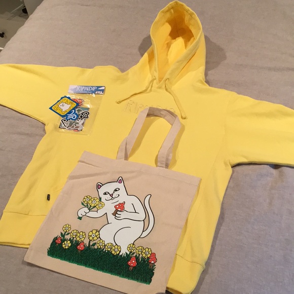 yellow rip n dip hoodie